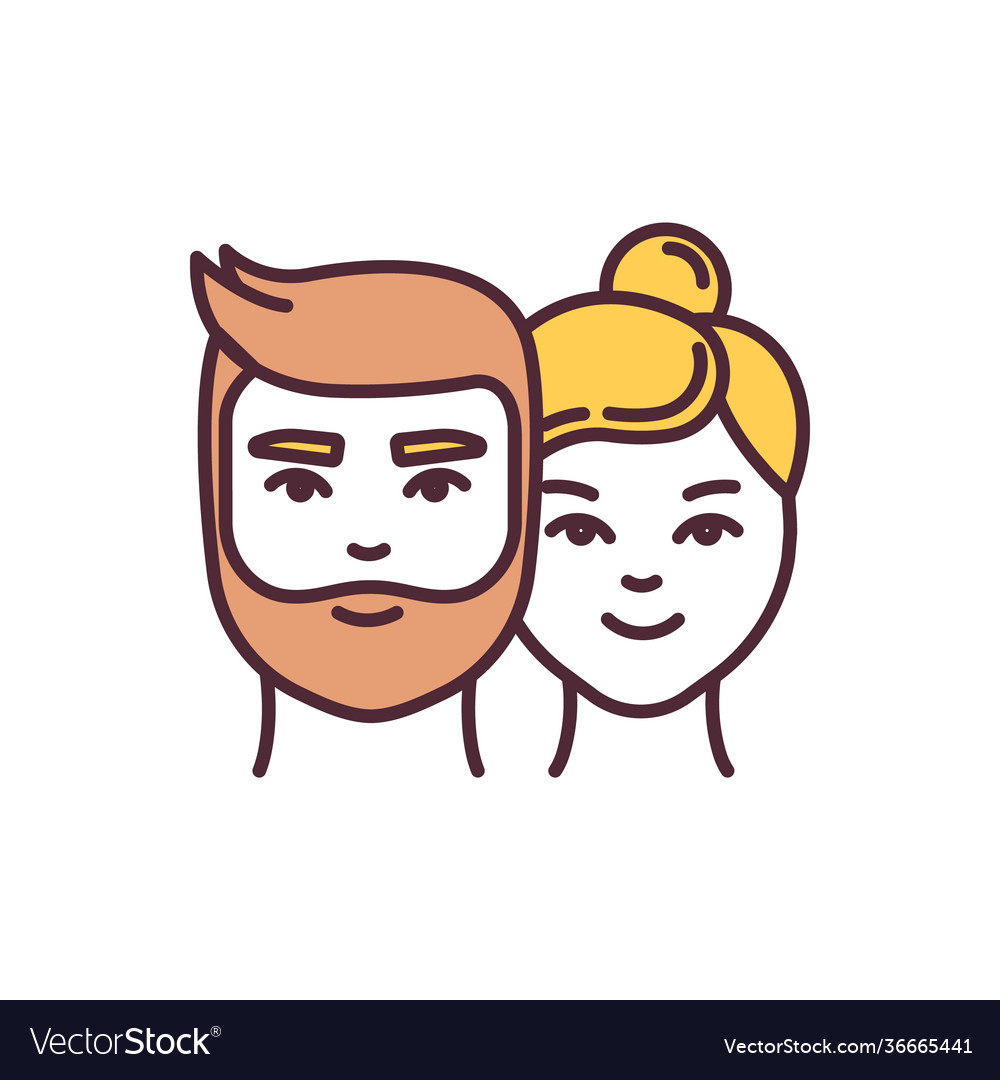 Gender Equality Rgb Color Icon Royalty Free Vector Image 4841