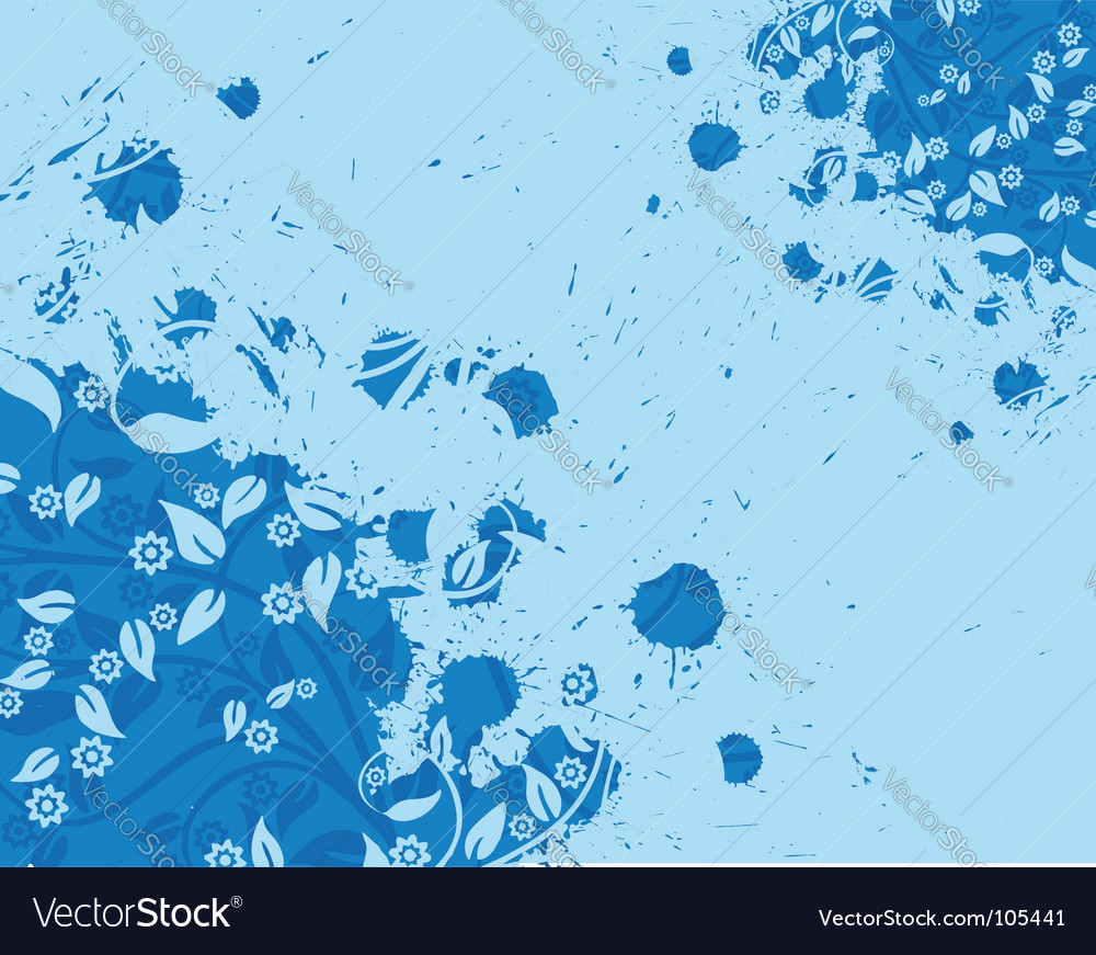 Grunge flower background Royalty Free Vector Image