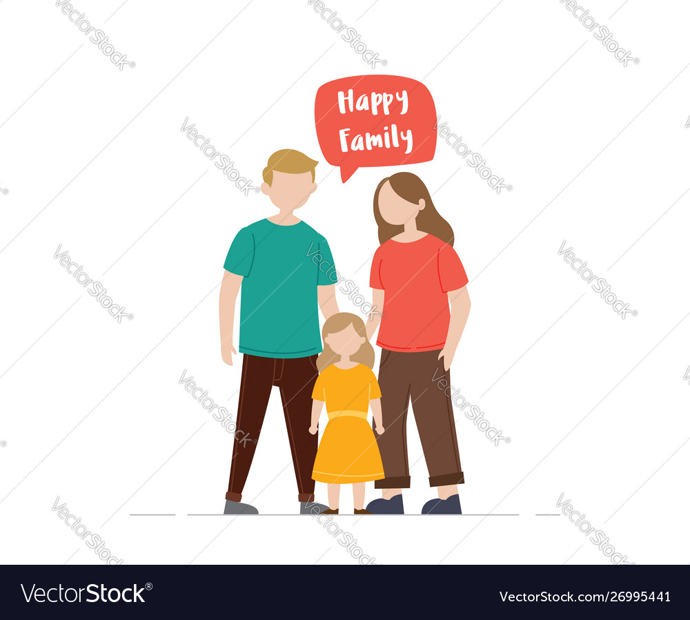 Happy family gesturing