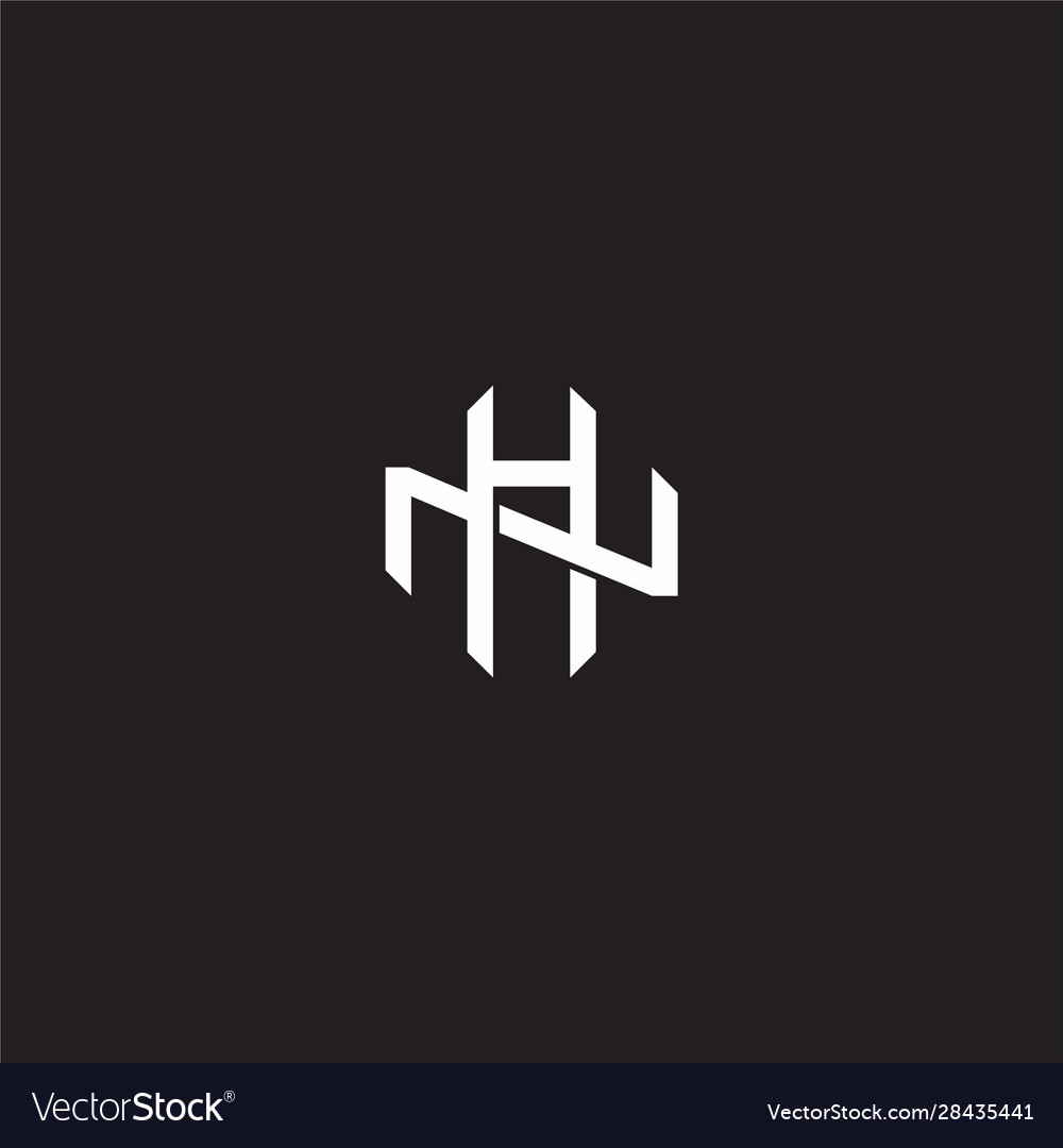 Initial letter overlapping interlock logo