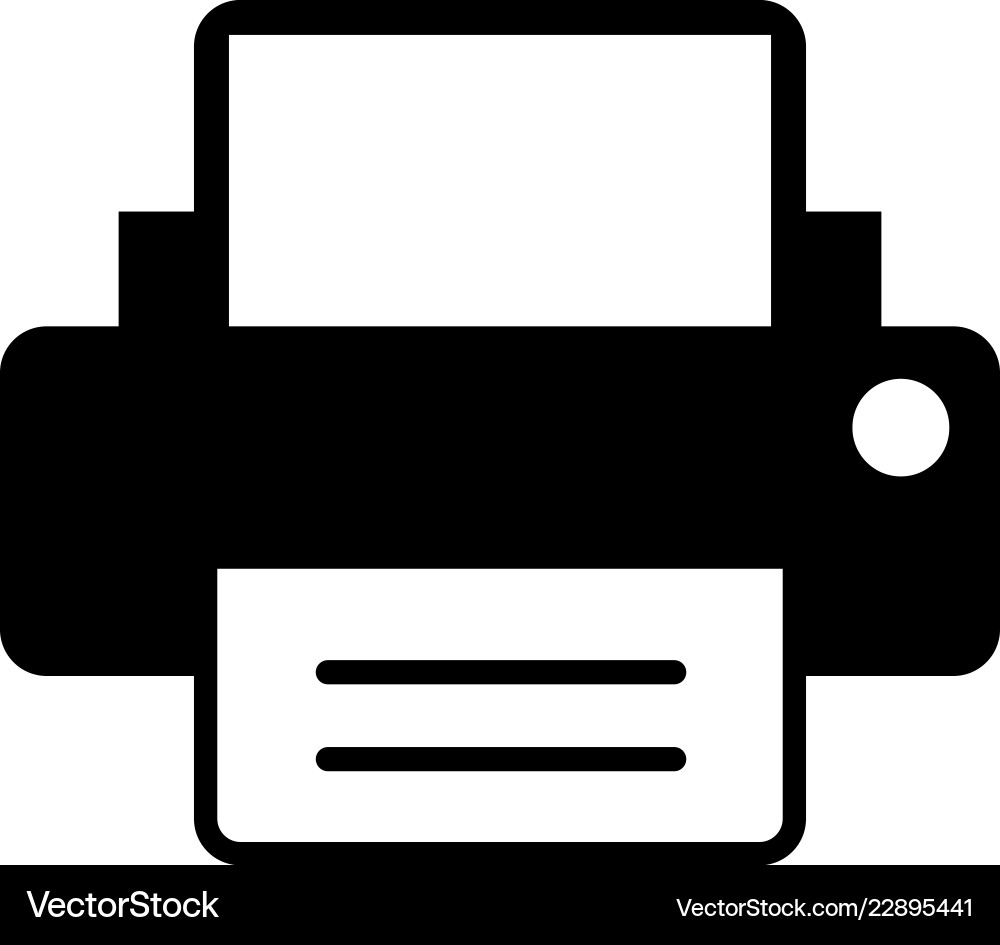Printer icon Royalty Free Vector Image - VectorStock