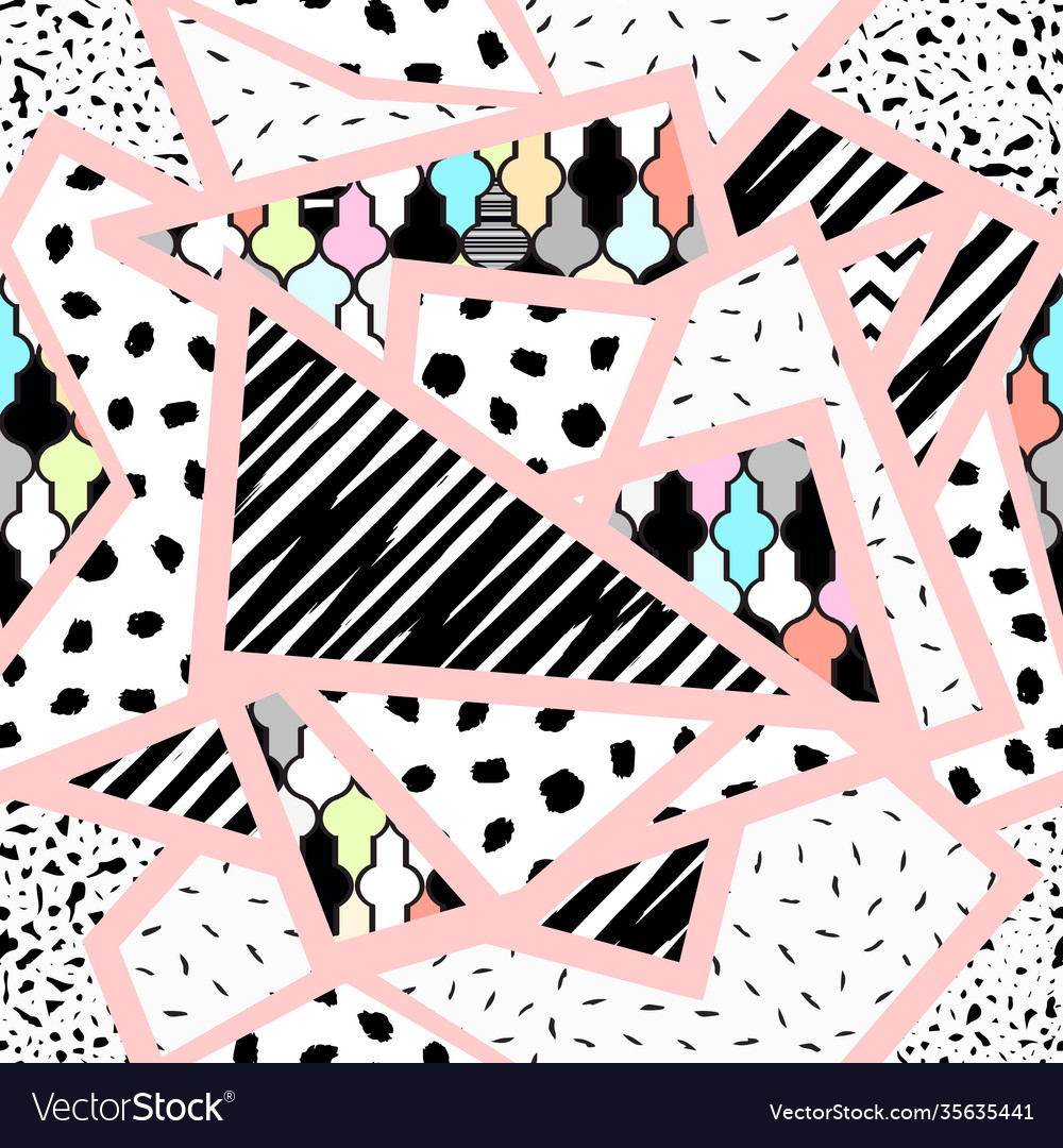 Seamless pattern abstract triangles