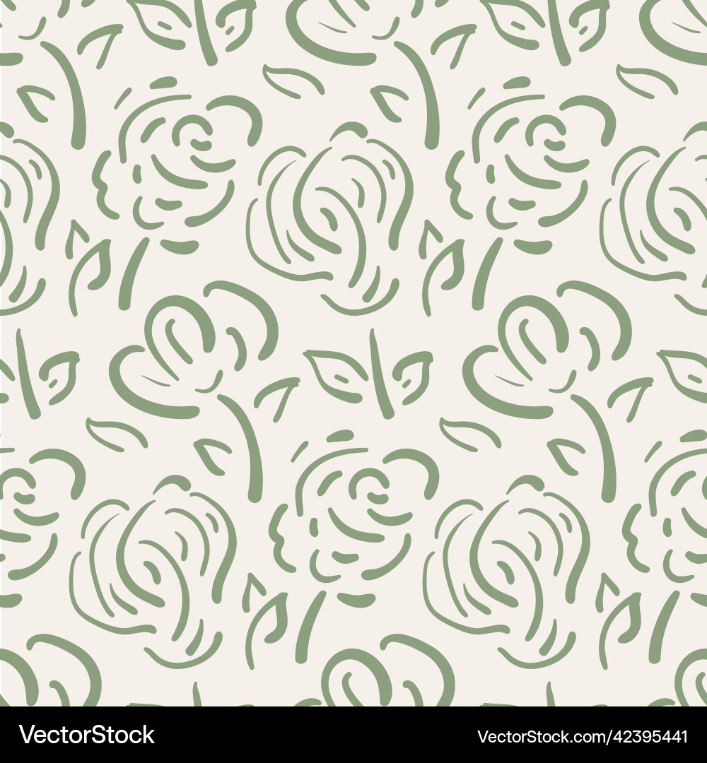Wildflower seamless pattern background Royalty Free Vector