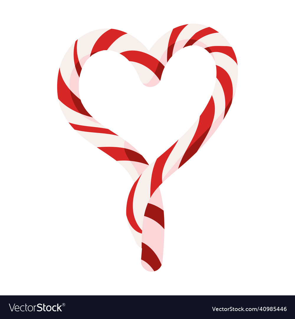 Candies Making A Heart Royalty Free Vector Image