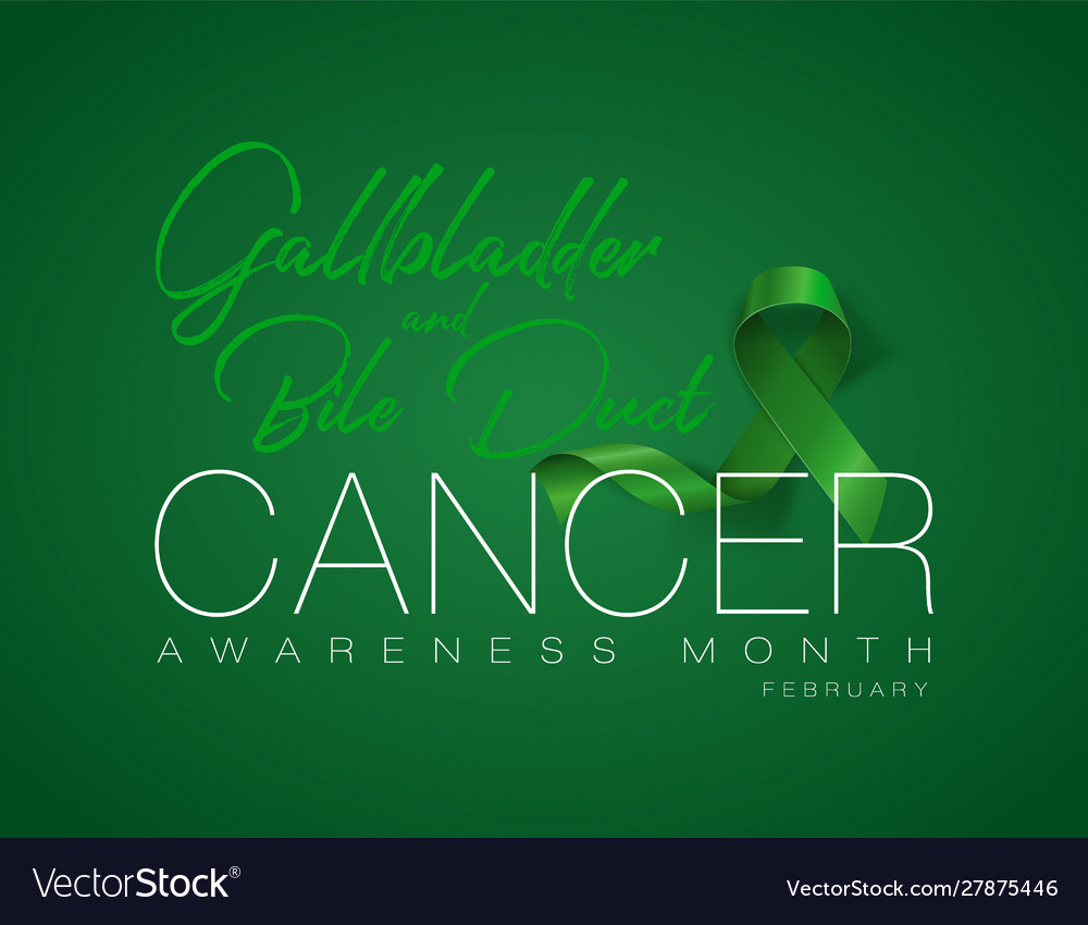 Gallbladder And Bile Duct Cancer Awareness Vector Image Gallbladder And Bile Duct Cancer Awareness Vector Image