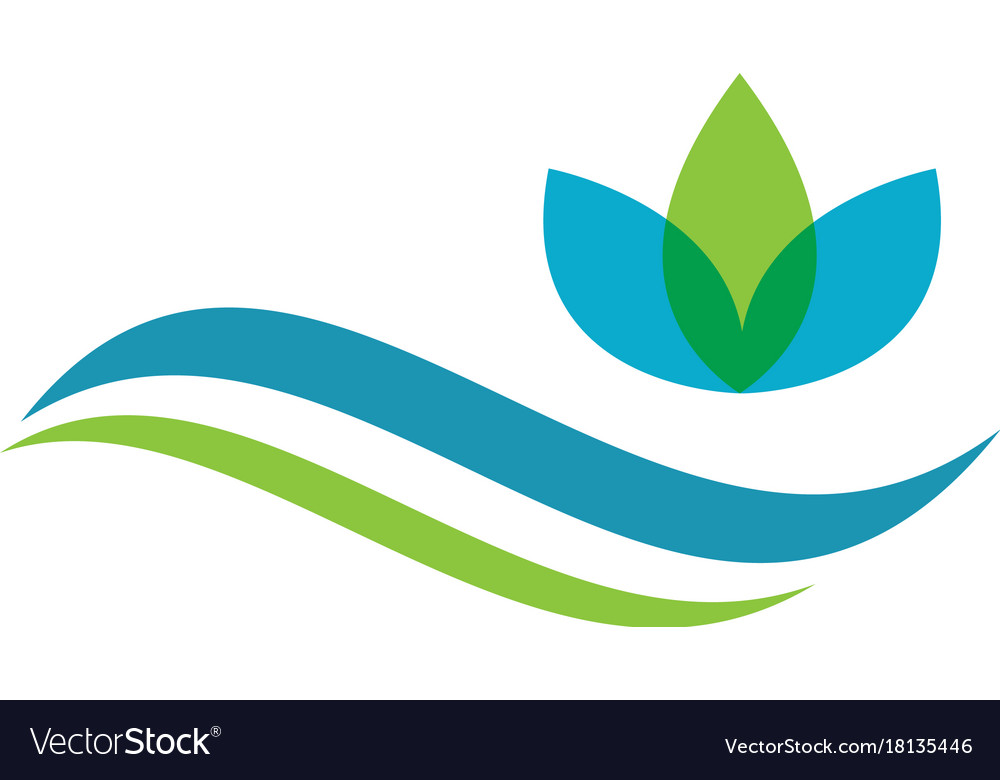 Lotus Blumen Design Logo Vorlage