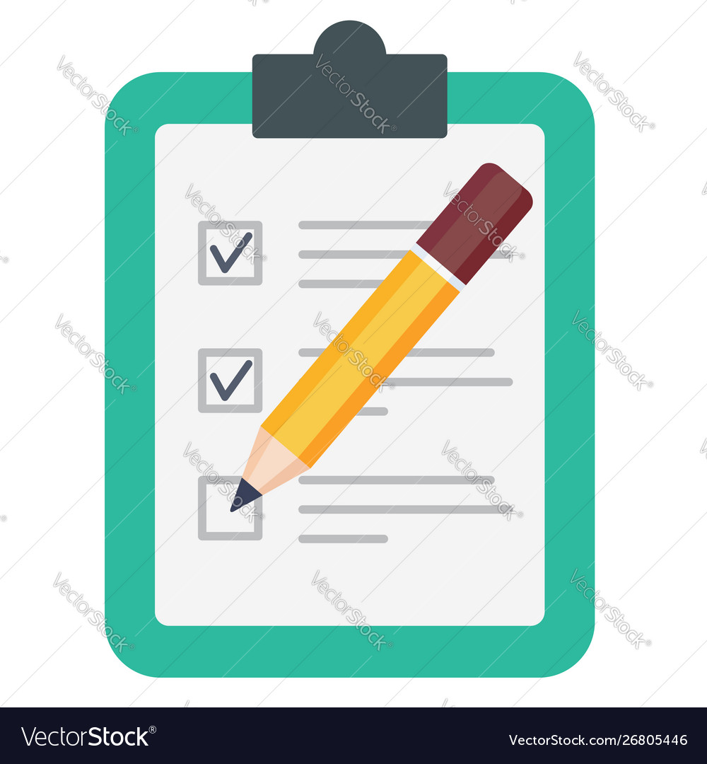 Pencil Checking To-Do List