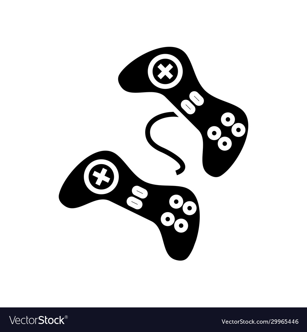 Play Station schwarz icon concept