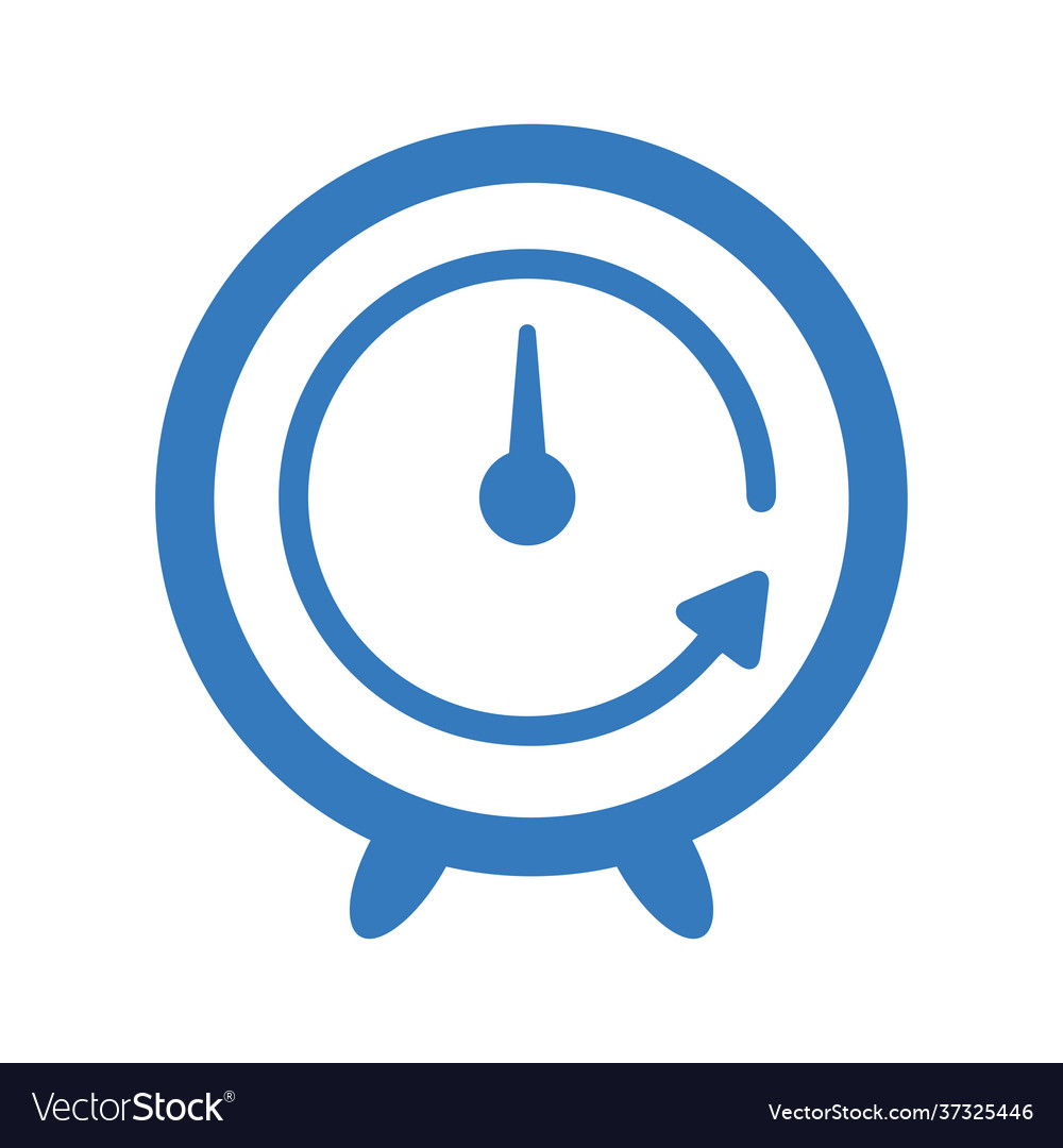 Repeat clock reload refresh time icon blue