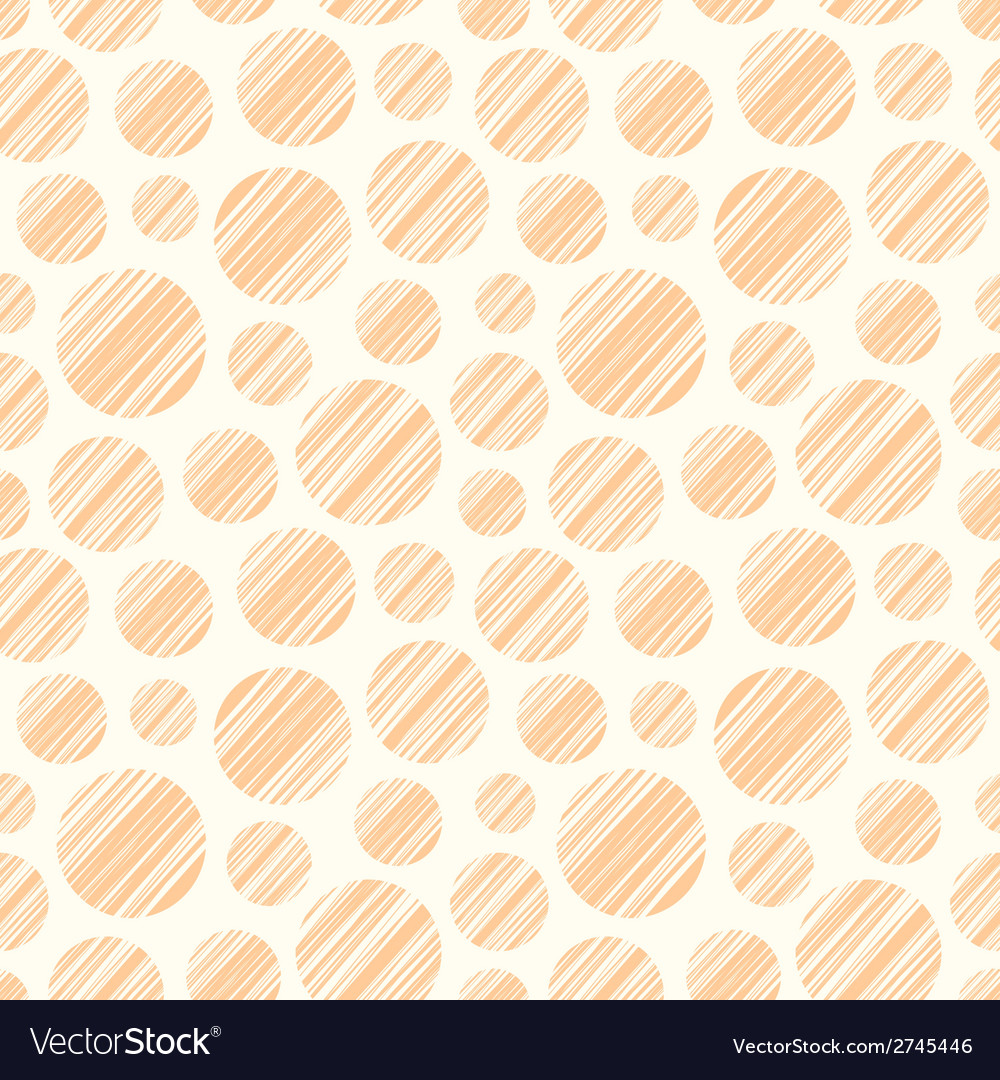Seamless pattern with hand drawn circle elements
