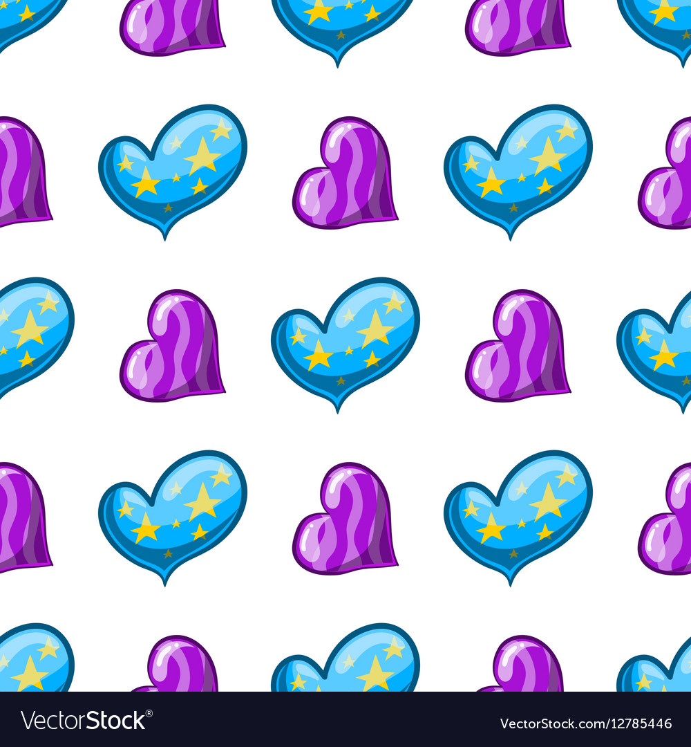 Seamless pattern with heart