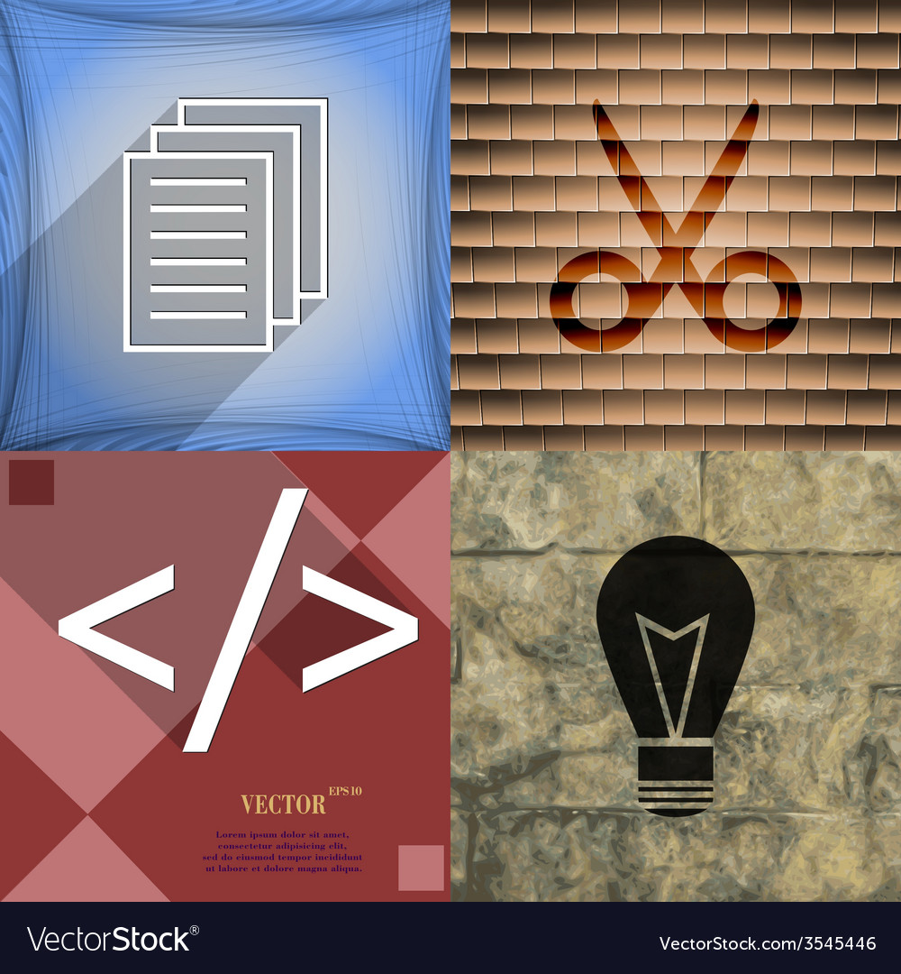 Set of abstract backgrounds with different web