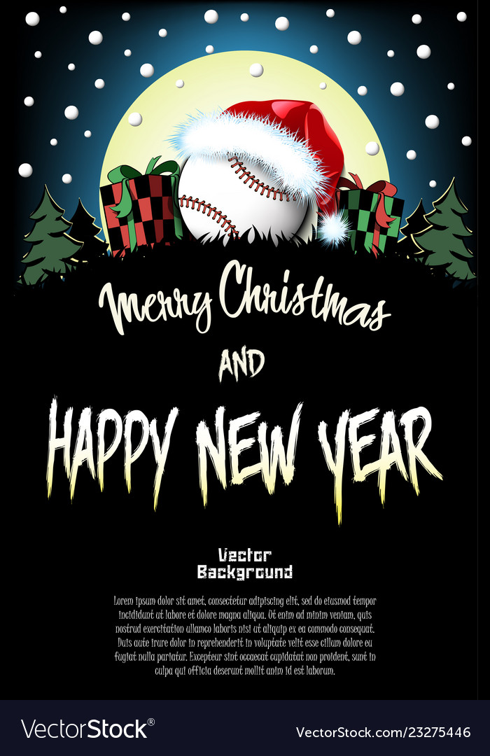 Sport christmas and new year pattern