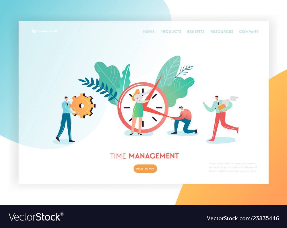 Time management business strategy solutions Vector Image
