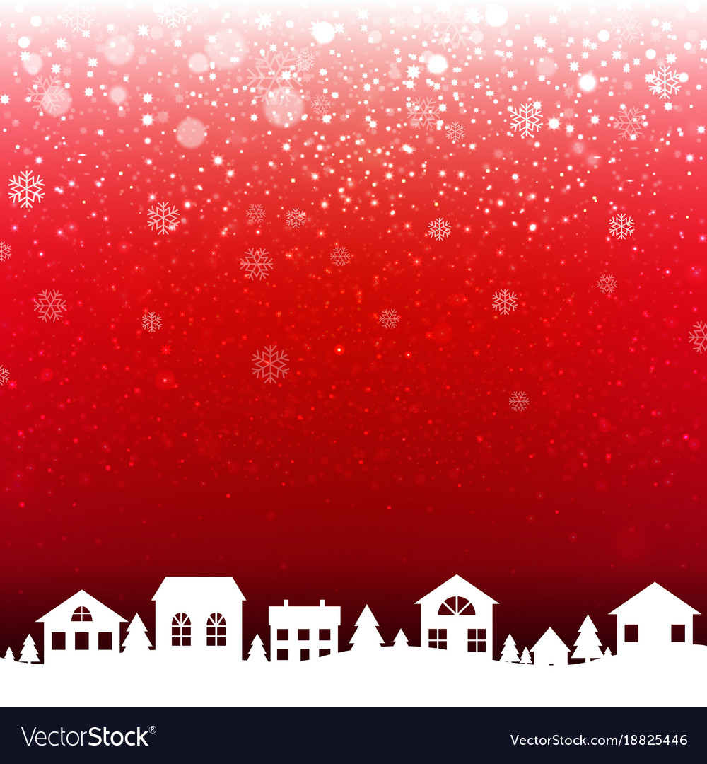 Xmas house border Royalty Free Vector Image - VectorStock