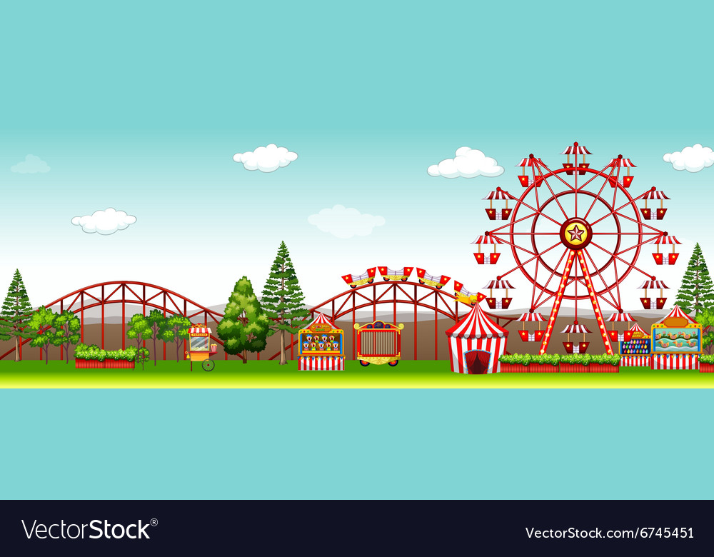 Freizeitpark zur Tageszeit