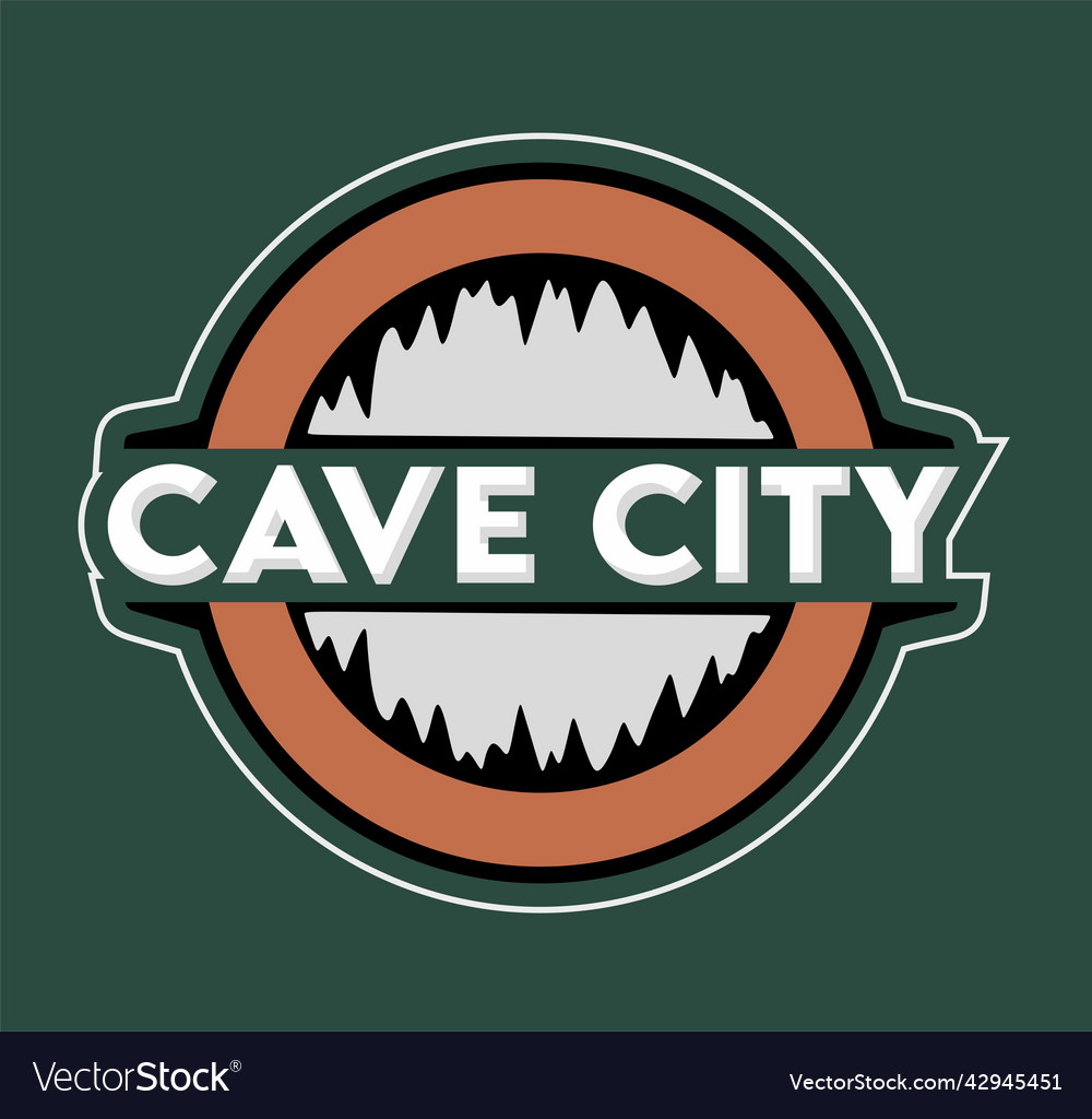 Cave city kentucky with green background