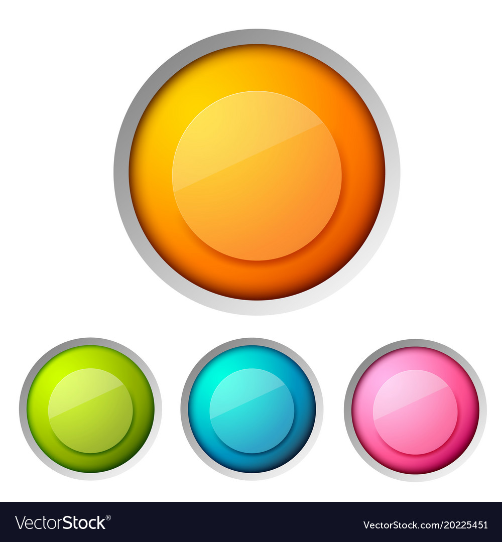 Modern design concept button set Royalty Free Vector Image