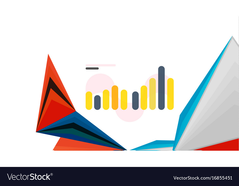 Modern triangle presentation template