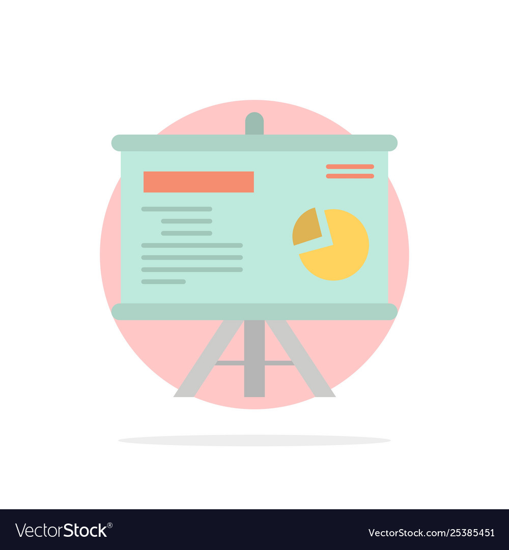 Presentation board projector graph abstract vector image Presentation board projector graph abstract