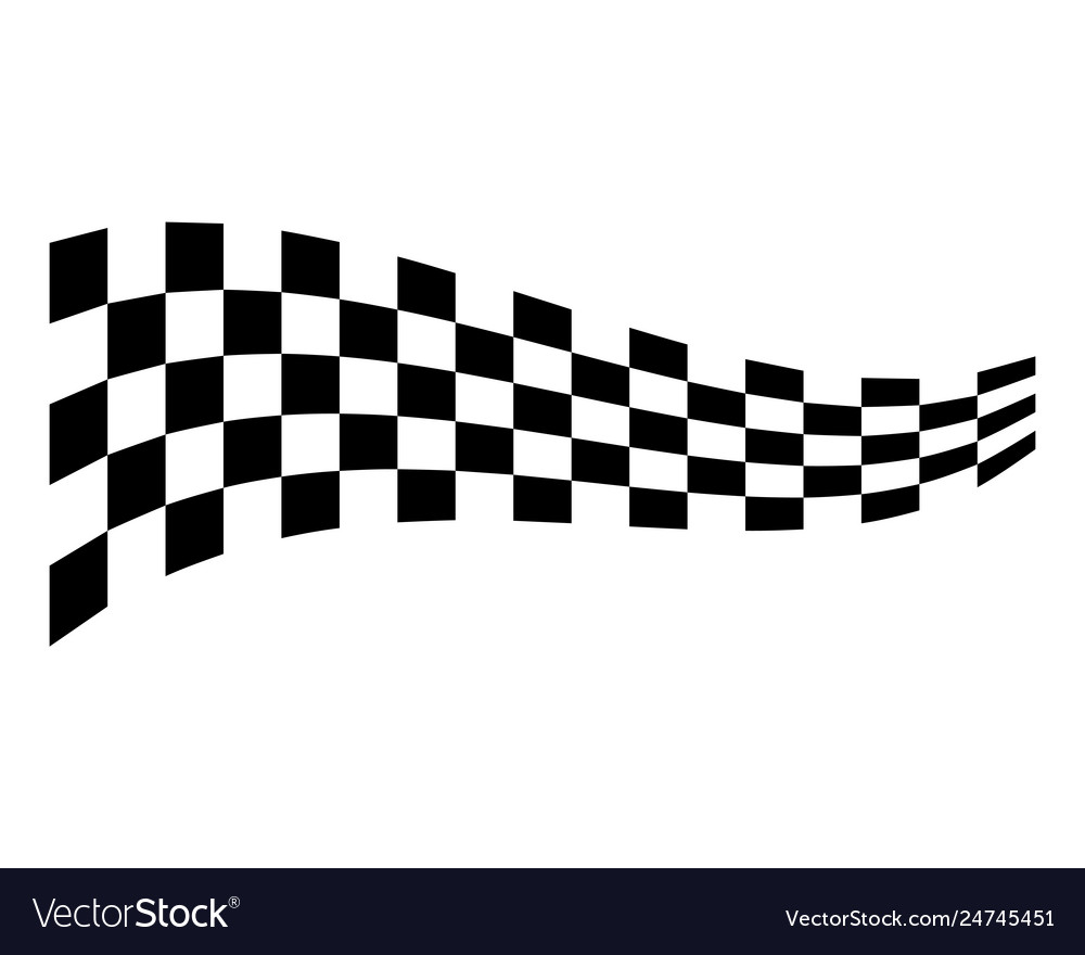 Race flag design concepts icon speed simple vector image Race flag design concepts icon speed simple