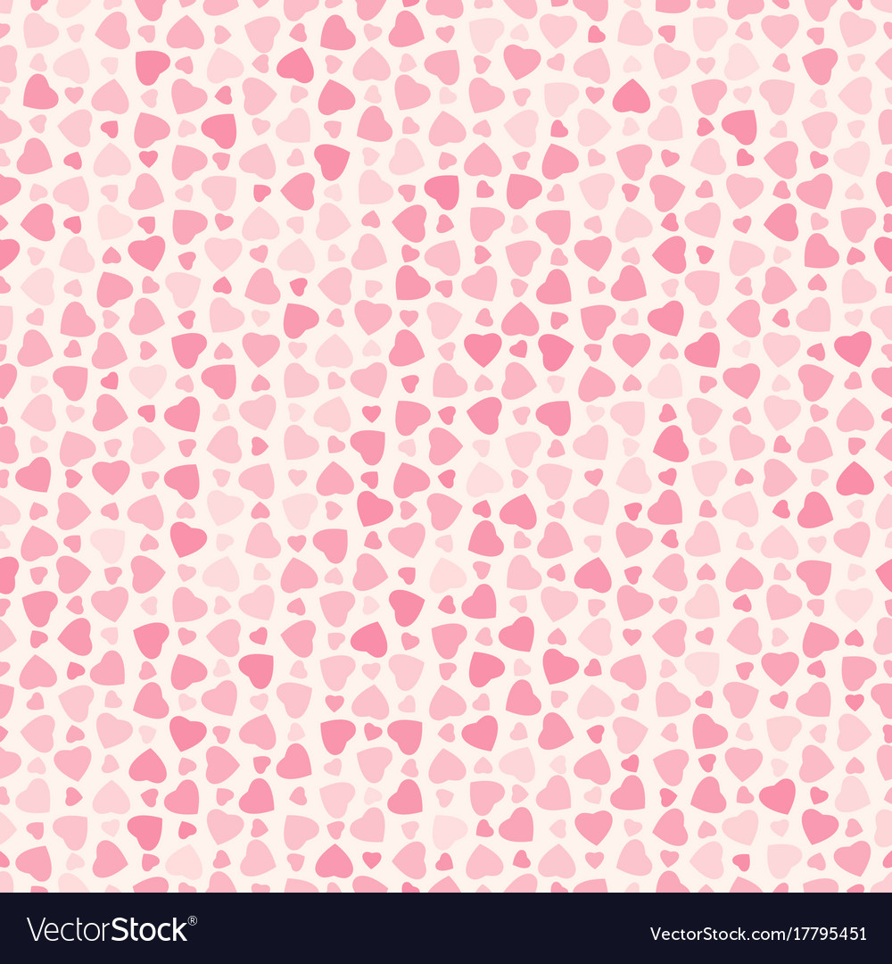 Seamless abstract pattern with red hearts