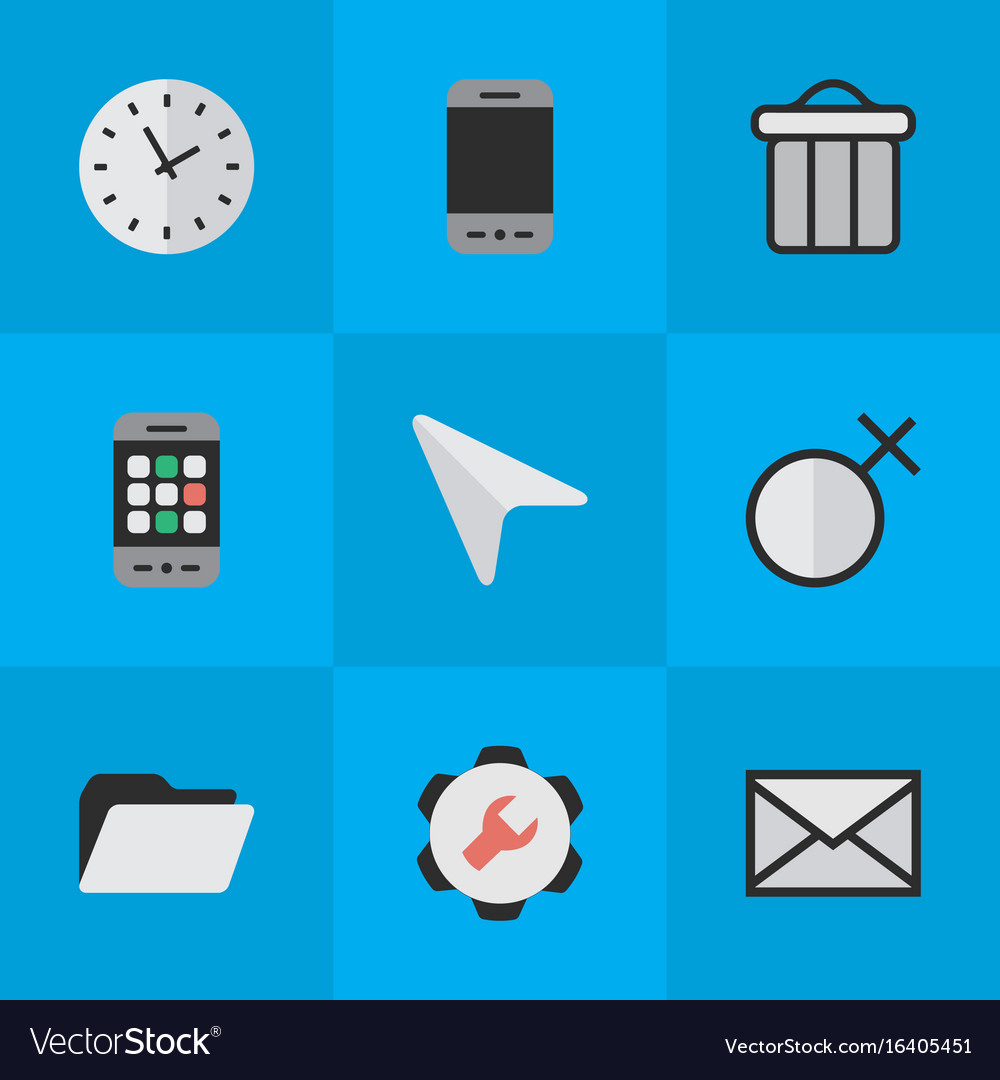 Set of simple menu icons