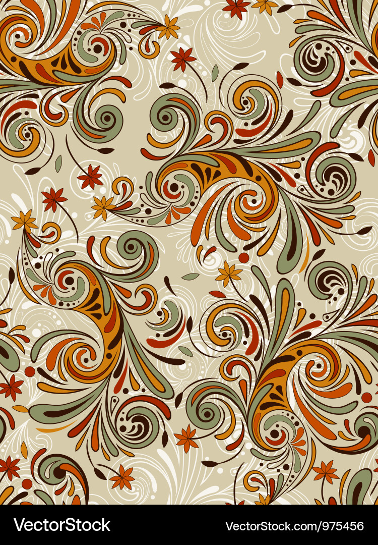 Autumn Leaf Seamless Pattern Royalty Free Vector Image