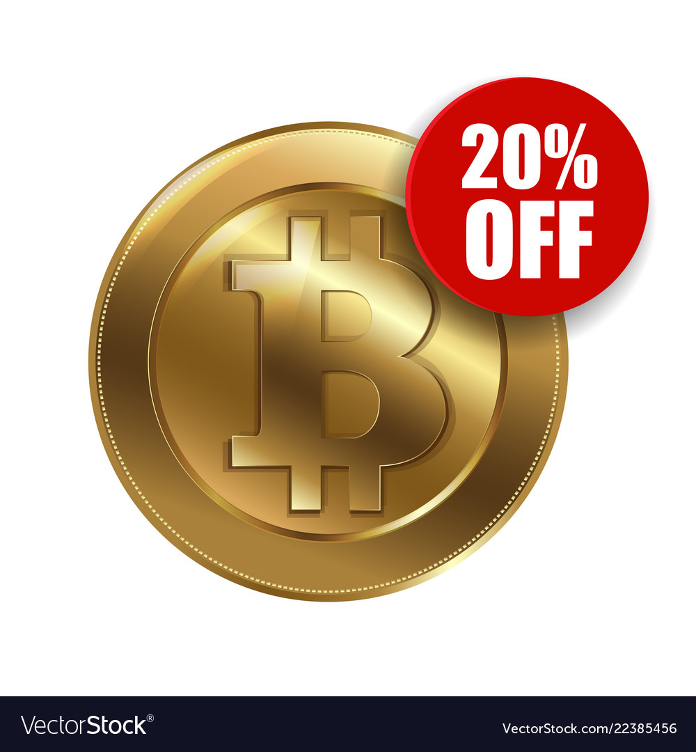 Bitcoin sign with sale 20 percent