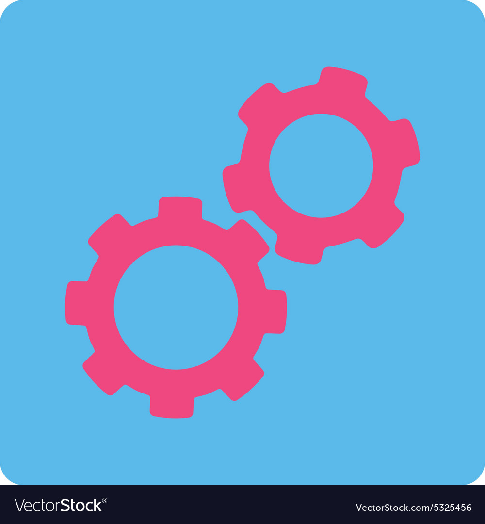 Gears icon from commerce buttons overcolor set