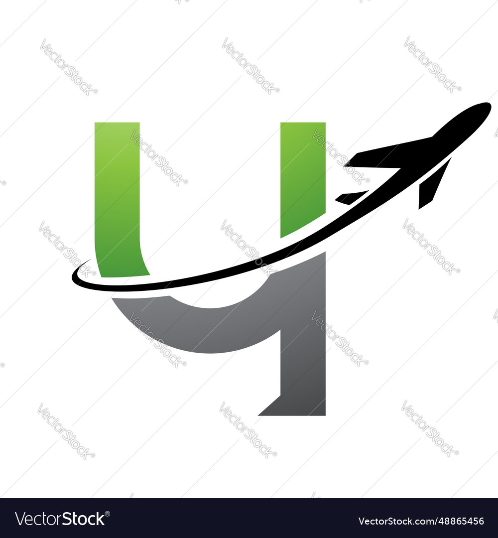 Green and black lowercase letter y icon