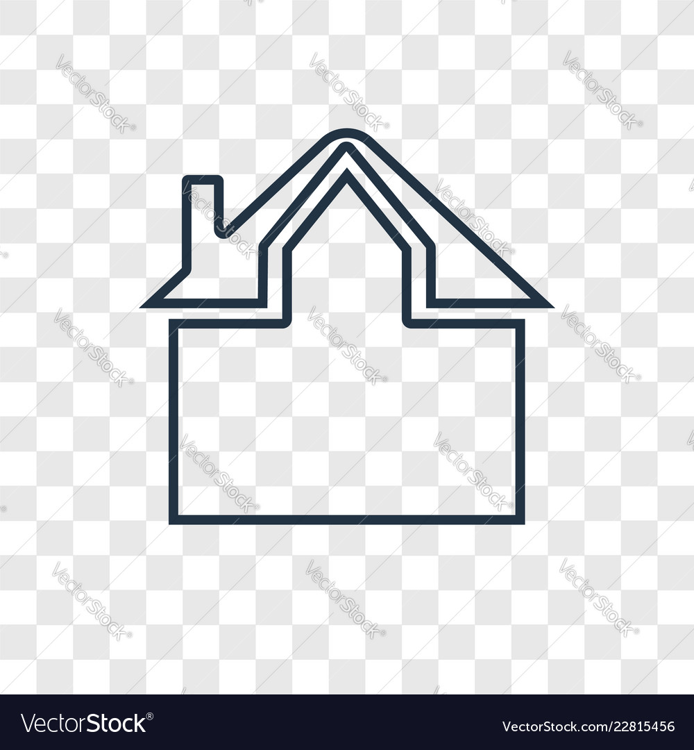 Linear icon isolated on transparent background vector image Linear icon isolated on transparent background
