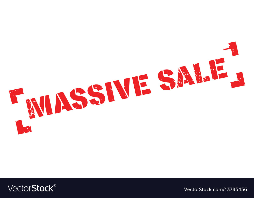 Massive sale rubber stamp