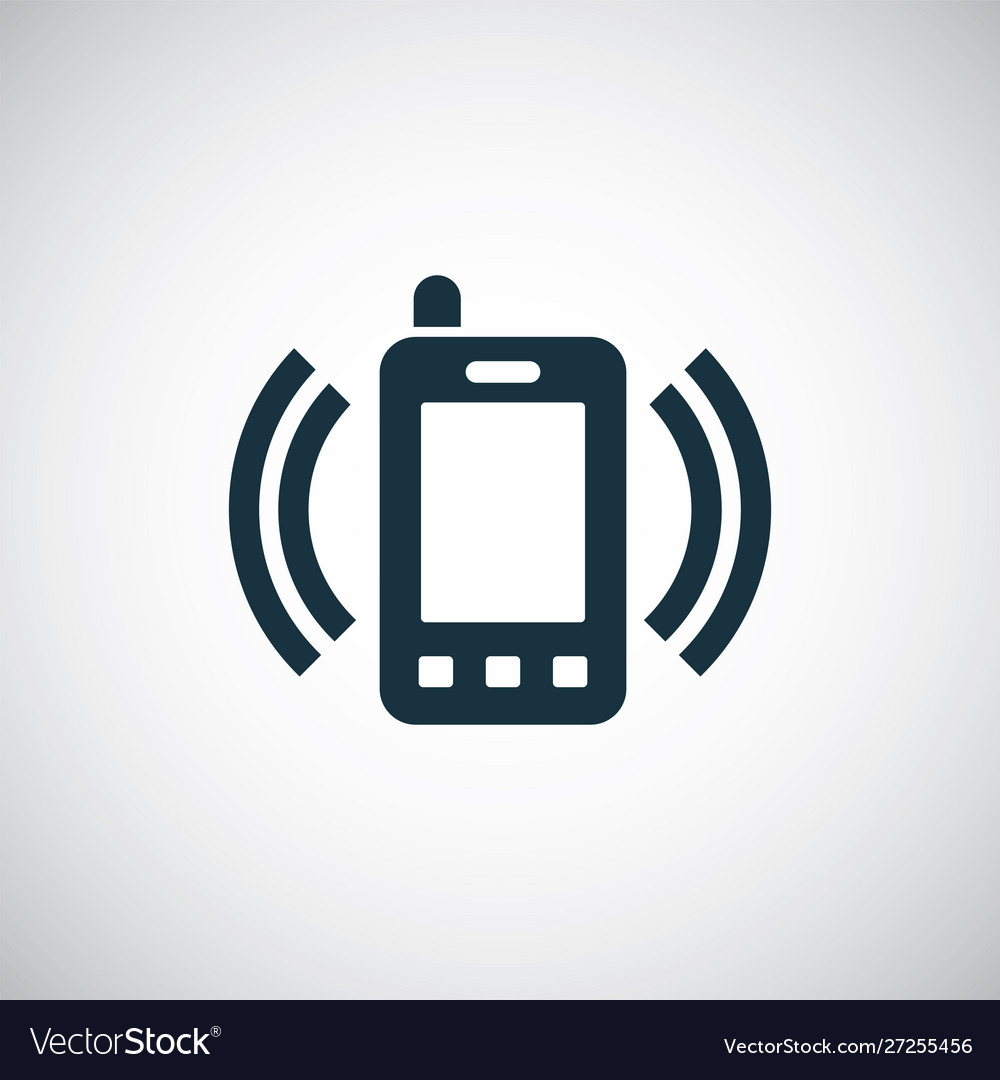 Smartphone calling icon for web and ui on white