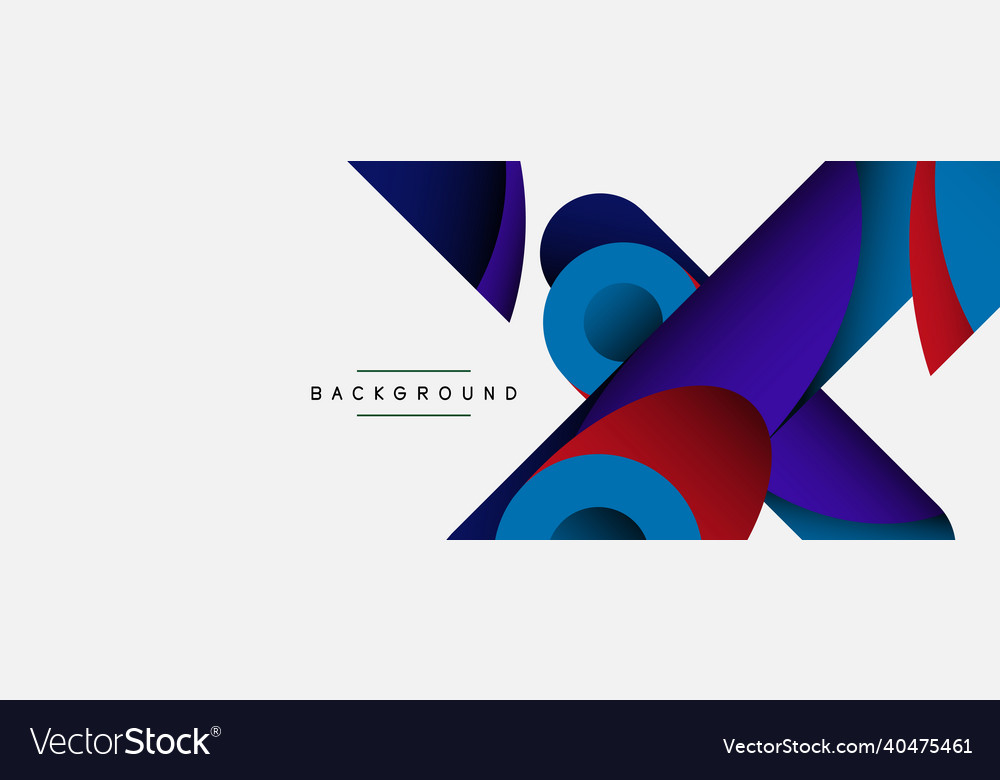Abstract background minimal geometric circles vector image Abstract background minimal geometric circles