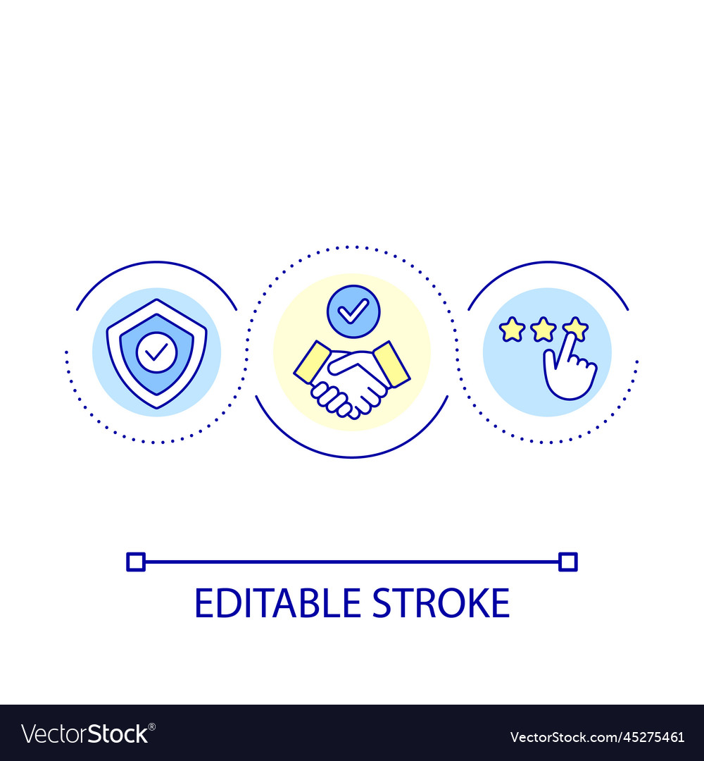 Agreement loop concept icon