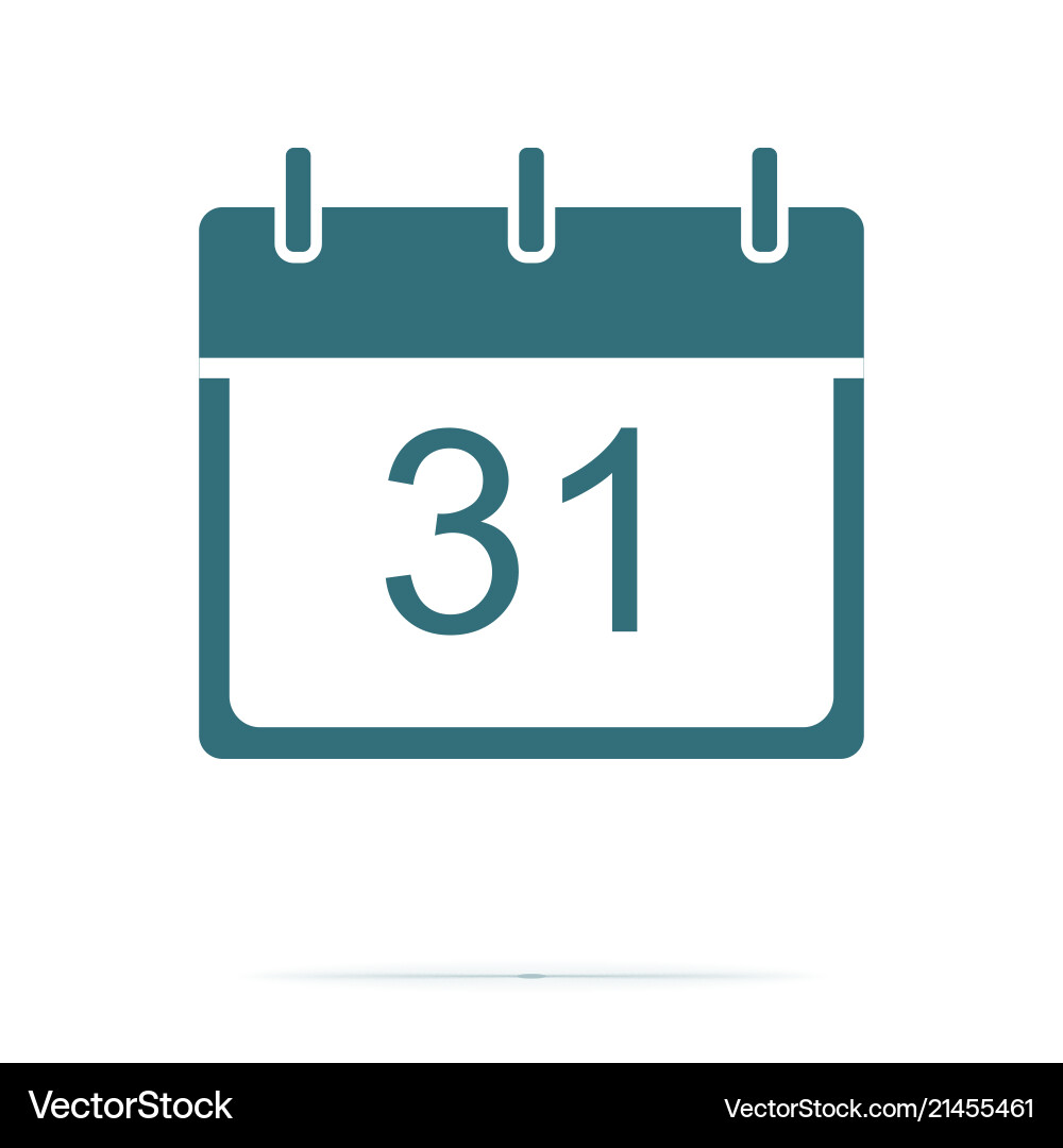 Calendar icon isolated on background modern simpl Vector Image