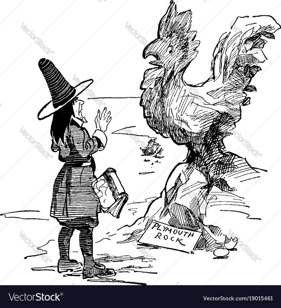 Pilgrim bei plymouth rock vintage