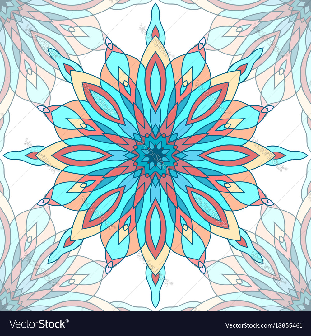 Seamless texture with a pattern mandalas