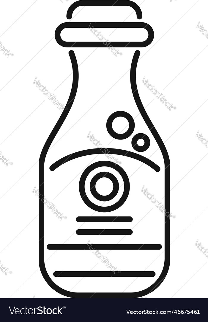 Soy sauce food icon outline japan bottle Vector Image