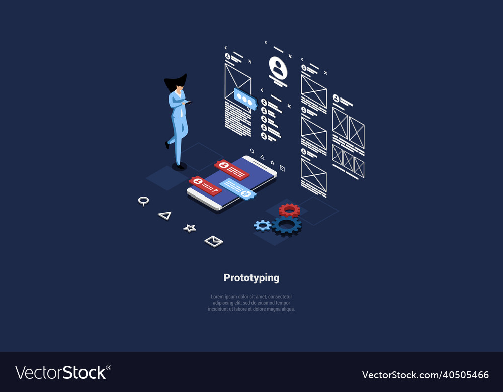 Cartoon 3d style composition