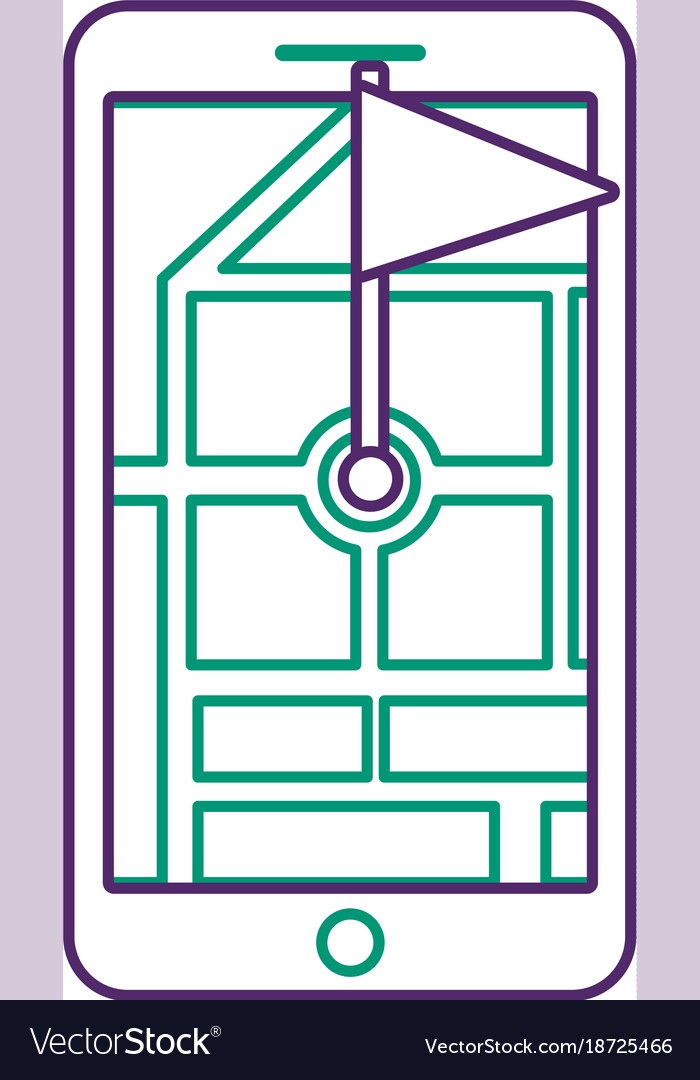 Gps navigation pointer map flag location