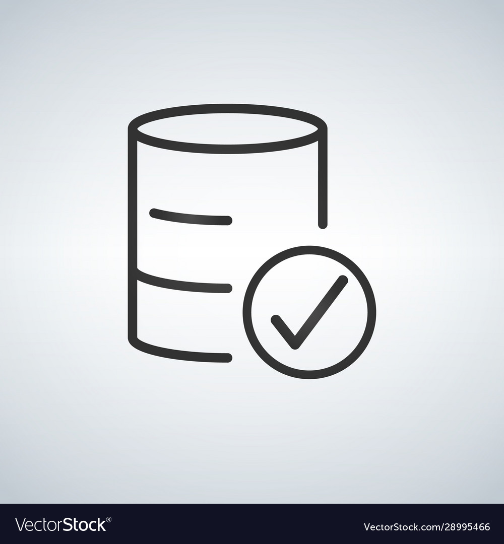 Linearer Datenbankserver isoliert flaches Web mobil vector image Linearer Datenbankserver isoliert flaches Web mobil