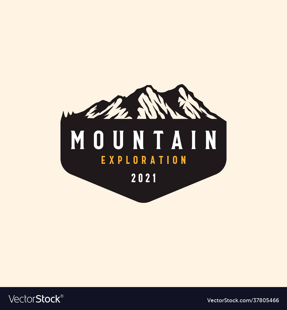 Mountain Badge Logo Template