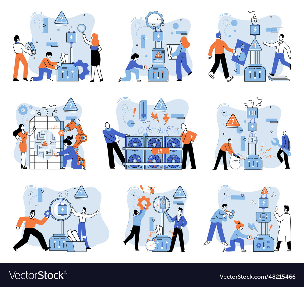 Team solving complex problems teamwork