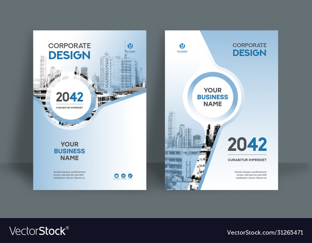 Stadt Hintergrund Business Buch Abdeckung Design