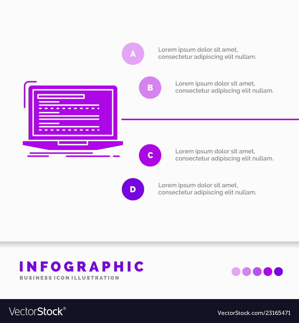 Code coding computer monoblock laptop vector image Code coding computer monoblock laptop