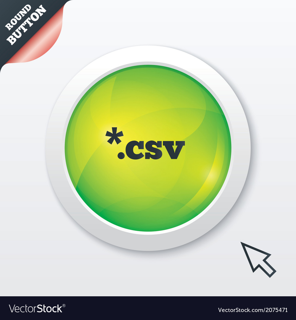 File document icon download csv button