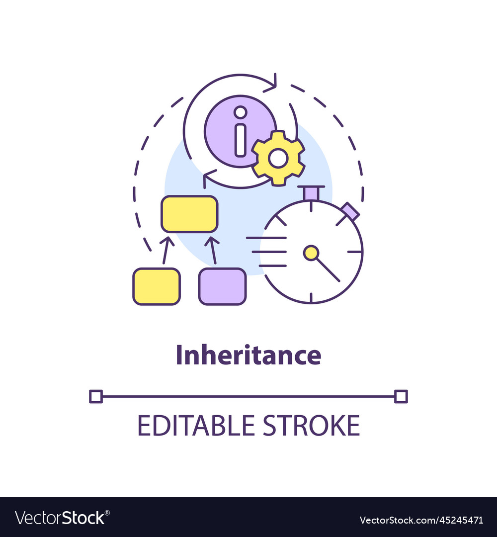 Inheritance concept icon