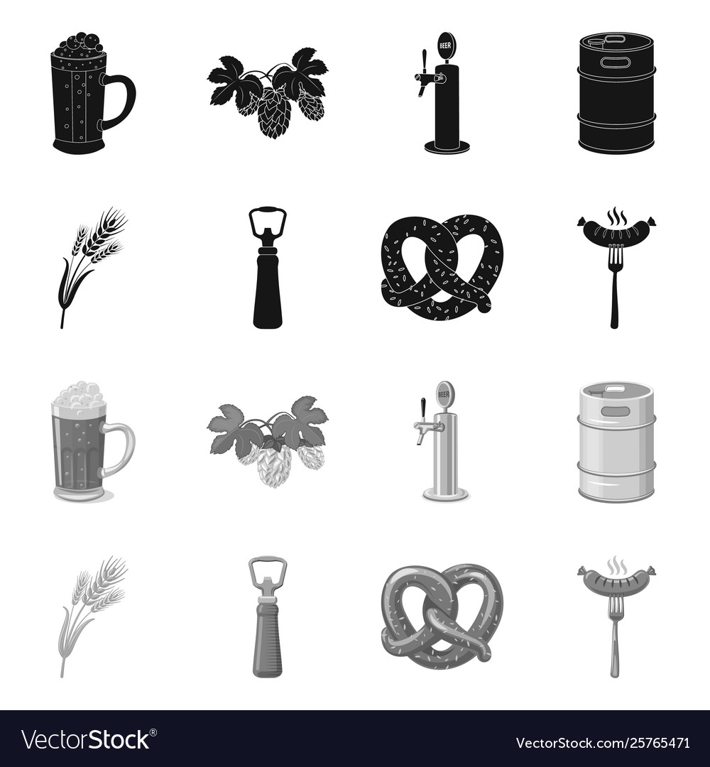 Isolated object pub and bar logo collection vector image Isolated object pub and bar logo collection